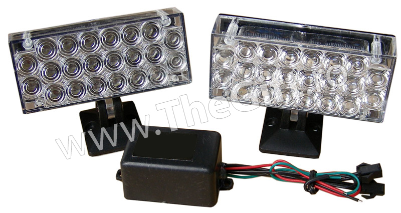 Set proiectoare auto type R, 22 LEDuri