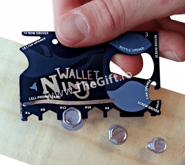 Unealta card multifunctionala 18 in 1 Wallet Ninja - Apasa pe imagine pentru inchidere