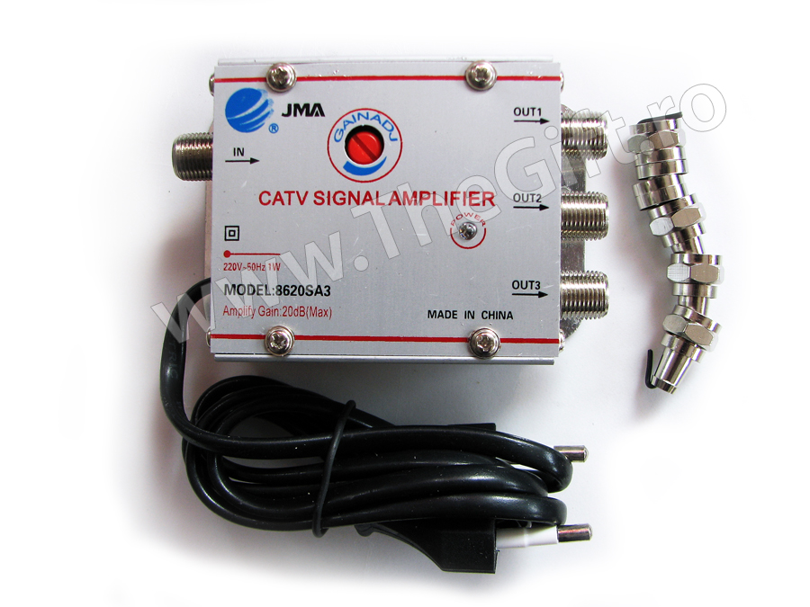 Amplificator semnal TV cu 4 iesiri - Apasa pe imagine pentru inchidere
