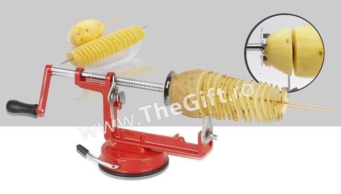 Aparat pentru spiralat cartofi, Potato Slicer - Apasa pe imagine pentru inchidere