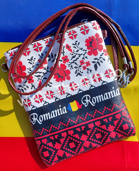 Geanta, borseta, cu motive traditionale romanesti - Apasa pe imagine pentru inchidere