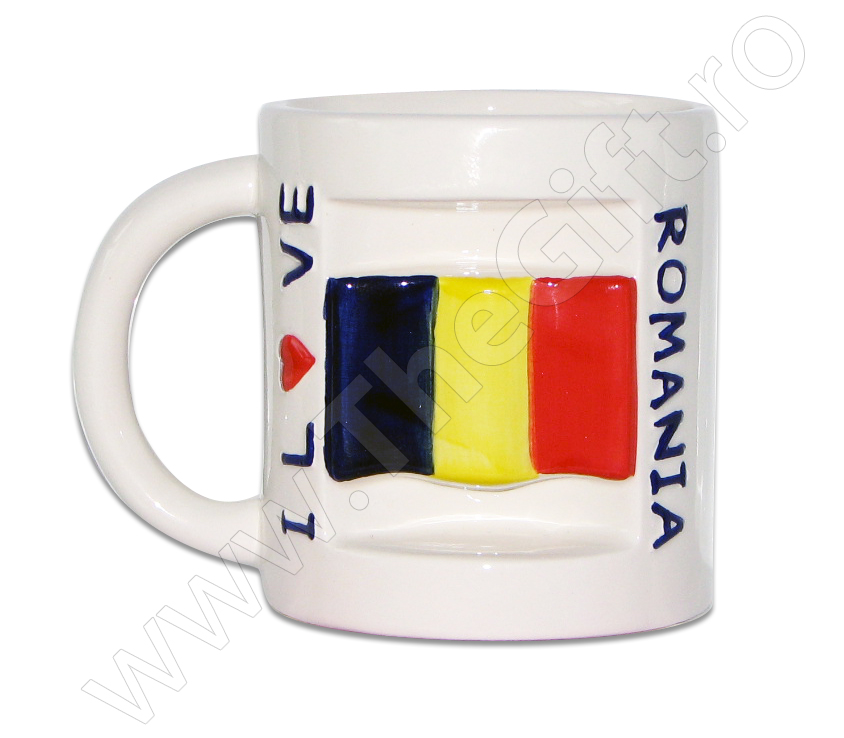 Cana suvenir I LOVE ROMANIA
