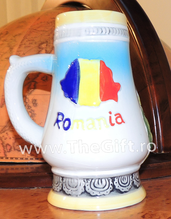 Halba din ceramica Romania, Castelul Peles - Apasa pe imagine pentru inchidere
