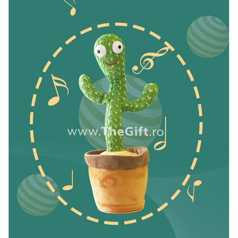 Jucarie interactiva, cactus vorbaret si dansator - Apasa pe imagine pentru inchidere