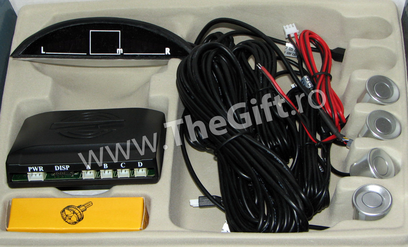 Kit 4 senzori parcare cu display LED