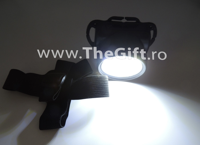 Lanterna frontala 3W COB LED, lumeni - Apasa pe imagine pentru inchidere