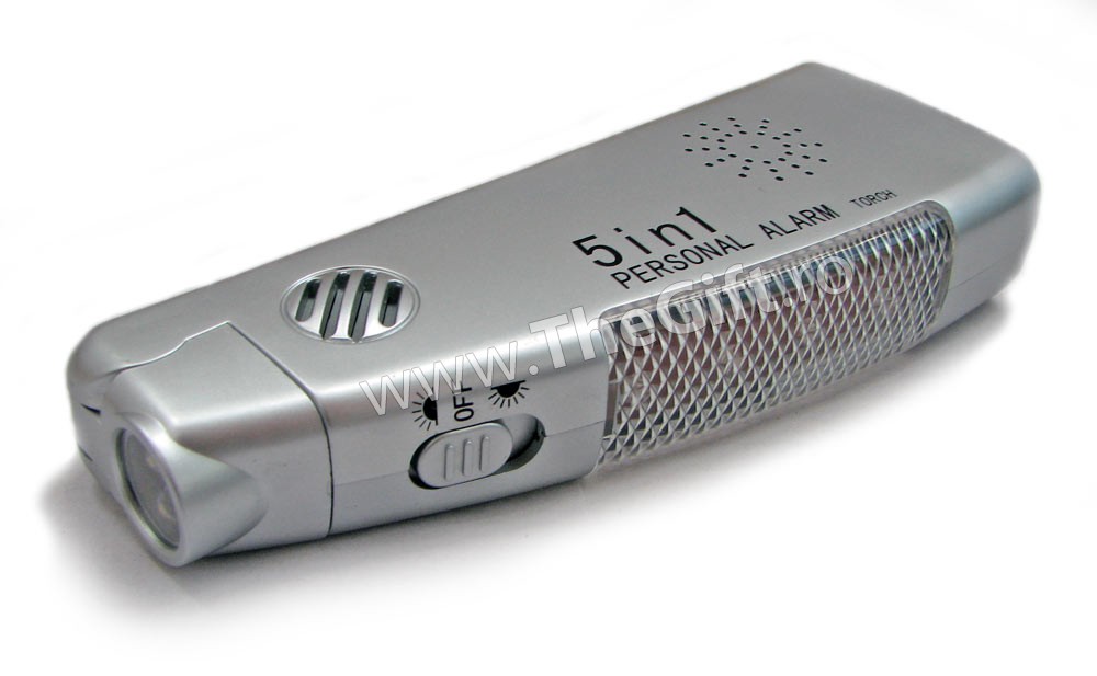 Lanterna cu alarma 5 in 1