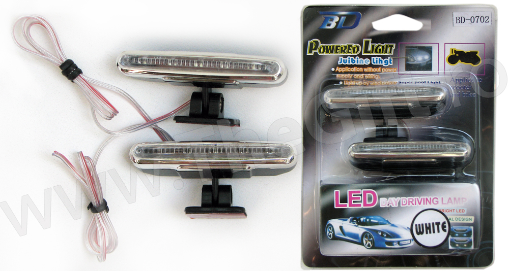 Preturi Accesorii diverse auto - No - Set 5 LED-uri albe pentru scuter, ATV sau masina