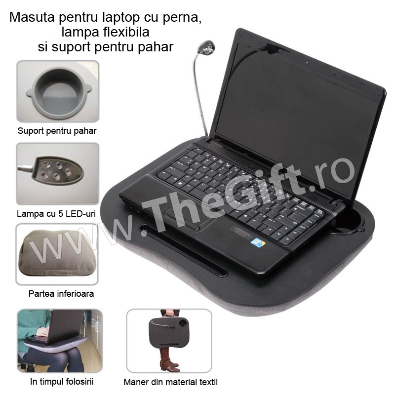 Masuta laptop cu perna