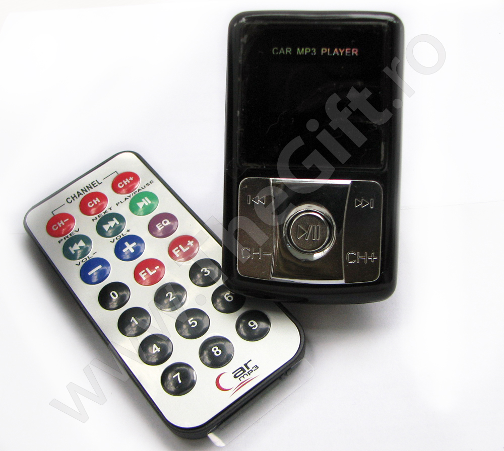 Modulator auto radio si MP3 player cu telecomanda, SD, USB