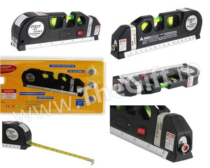 Nivela cu laser, ruleta Level Pro 3