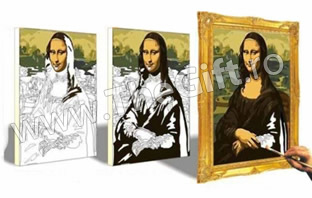 Picteaza dupa numere, set pentru pictura, 30 x 29 cm.