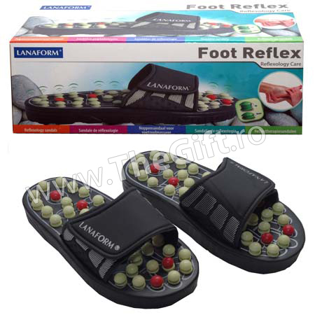 Papuci de reflexoterapie Foot Reflex Lanaform - Apasa pe imagine pentru inchidere
