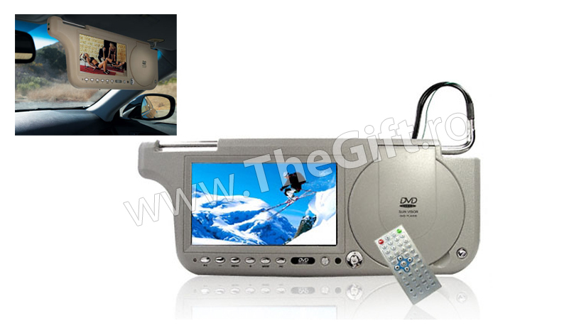 DVD player cu LCD 7 inch parasolar partea dreapta