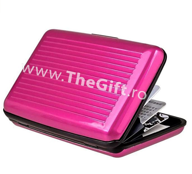 Port card multicompartimentat, din aluminiu - Apasa pe imagine pentru inchidere