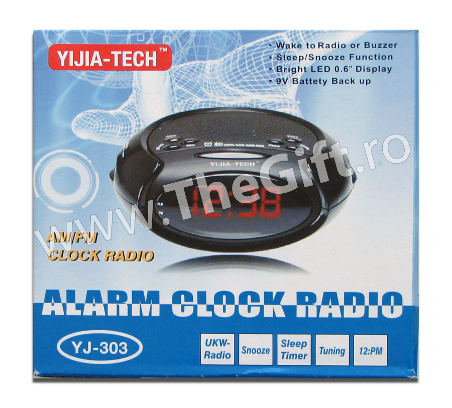Radio AM/FM cu ceas si alarma