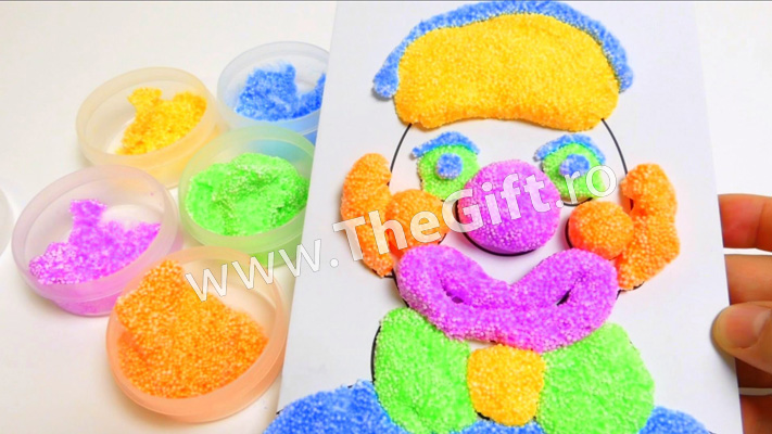 Spuma modelabila Foam Putty, 6 culori - Apasa pe imagine pentru inchidere
