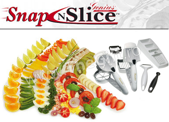 Snap n Slice - dispozitiv de feliat alimente