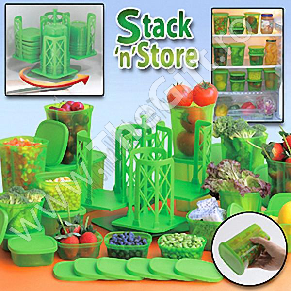 Stack'n'Store - set 54 de piese pentru depozitare alimente