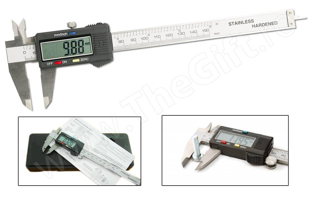 Subler electronic din otel cu display LCD
