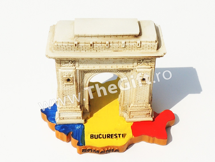 Arcul de Triumf Bucuresti, pe harta Romaniei